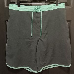 Black and Green Swimming Shorts